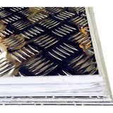 Aluminium Silver Checker Plate 2400 x 1500 x 1.6MM - OzSupply - Hardware, Spare Parts, Accessories