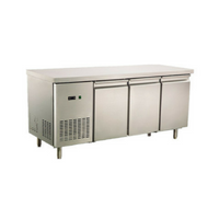Commercial Fridge Worktop Bench 3 Door 380L 304 Stainless Steel - OzSupply - Hardware, Spare Parts, Accessories