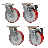 Heavy Duty Castor Wheels - Pack of 4 - OzSupply - Hardware, Spare Parts, Accessories