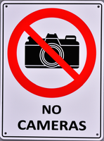 Prohibition Sign - No Cameras - OzSupply - Hardware, Spare Parts, Accessories