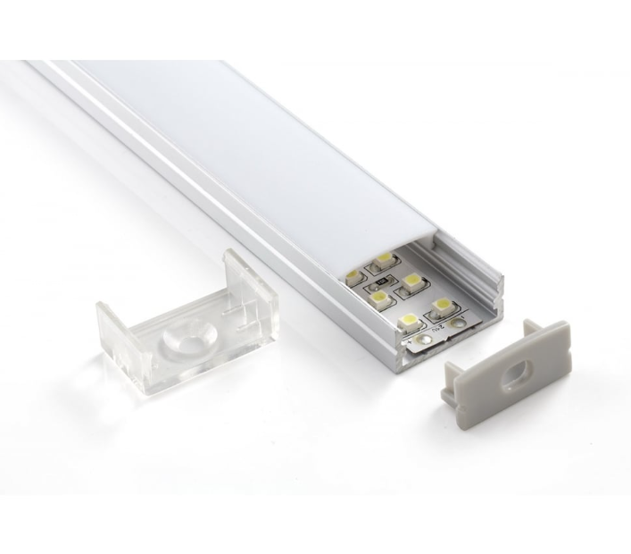 LED  Aluminum Surface channel （OZ-chnel-02-2M) - OzSupply - Hardware, Spare Parts, Accessories