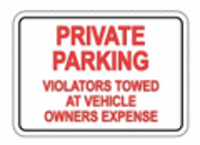 Private Parking - Violators Towed at Owners Expense - OzSupply - Hardware, Spare Parts, Accessories
