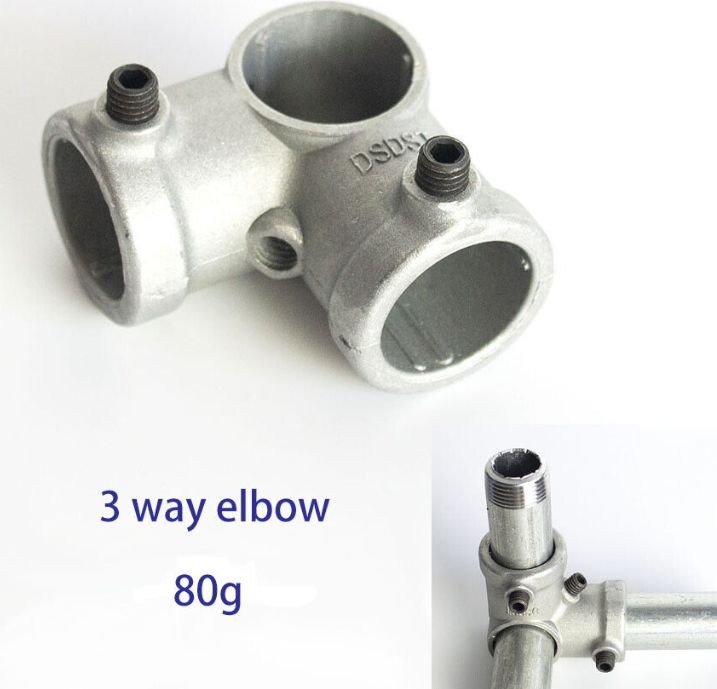 Key Clamp Fittings Tube Pipe shelf brackets/connector 1/2" OD=20mm ...