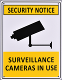 Warning Sign - Surveillance Cameras in Use - OzSupply - Hardware, Spare Parts, Accessories