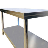 304 Stainless Steel Kitchen Bench 1200x600x800mmH - OzSupply - Hardware, Spare Parts, Accessories