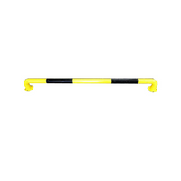 Safety Guard Rail Barrier Bollard Black & Yellow--2m Industrial using - OzSupply - Hardware, Spare Parts, Accessories