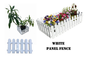 1 pc Decorative White Garden, Flower, Plant Picket Fence Panels - OzSupply - Hardware, Spare Parts, Accessories