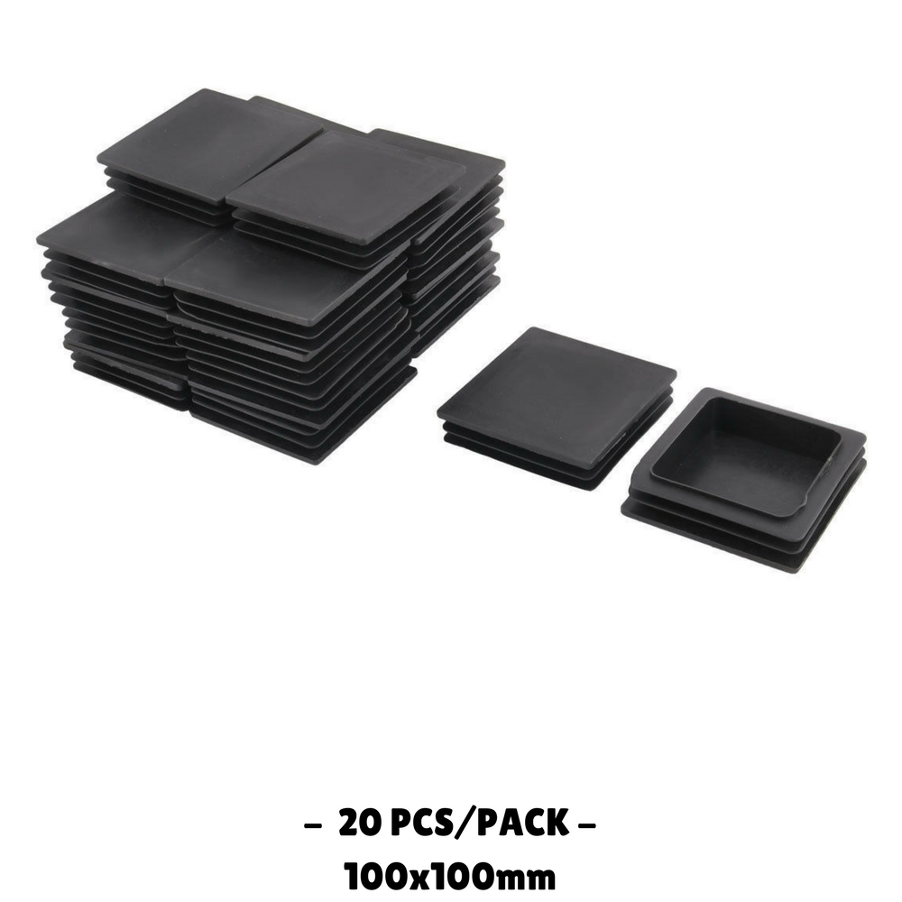 100x100MM - Square Plastic End Caps - 20PCS/50PCS - OzSupply - Hardware, Spare Parts, Accessories