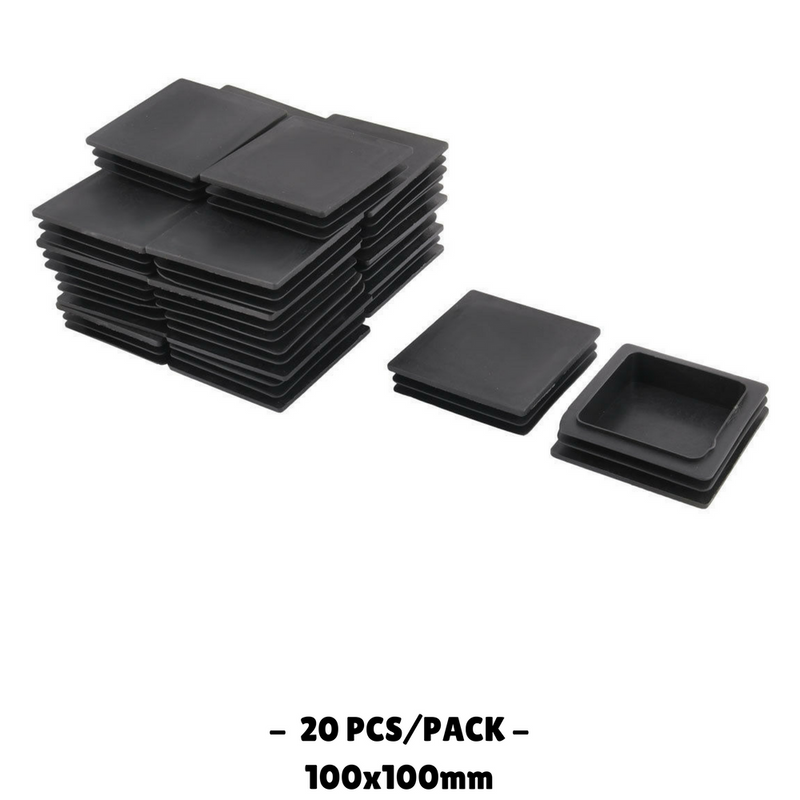 Square shop caps plastic