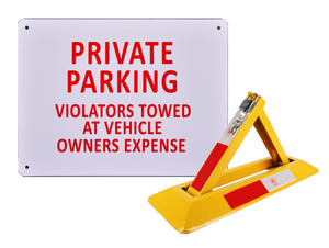 Private Parking Sign and Parking Spot Lock - OzSupply - Hardware, Spare Parts, Accessories