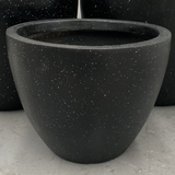 Large Outdoor Round Planter Pots - Black Egg Pots - OzSupply - Hardware, Spare Parts, Accessories
