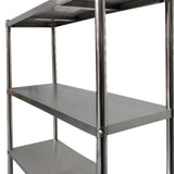 170 x 45 x 180cm- 400kg Load Heavy Duty Stainless Steel Shelves - OzSupply - Hardware, Spare Parts, Accessories