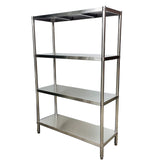 180 x 60 x 180cm - 400kg Load Heavy Duty Stainless Steel Shelves - OzSupply - Hardware, Spare Parts, Accessories