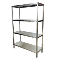 170 x 45 x 180cm- 400kg Load Heavy Duty Stainless Steel Shelves - OzSupply - Hardware, Spare Parts, Accessories