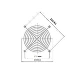 330mm Fan Guard/ Fan Cover for 300mm Axial Fan - OzSupply - Hardware, Spare Parts, Accessories