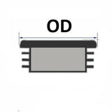 20x60MM - Rectangular Plastic End Caps - 10PCS/50PCS - OzSupply - Hardware, Spare Parts, Accessories